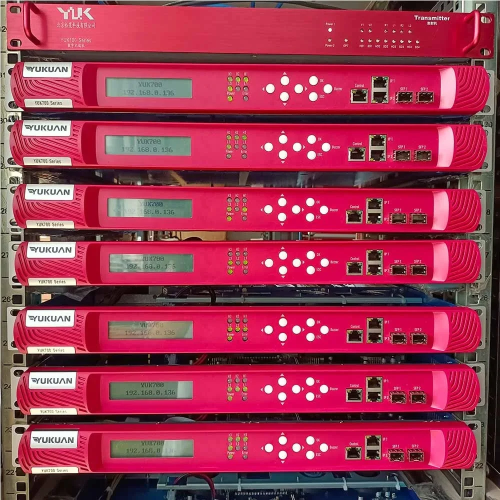 Internet Radio Broadcast Equipment 8 Channel AES Analog Video Audio Encoder And Decoder FM