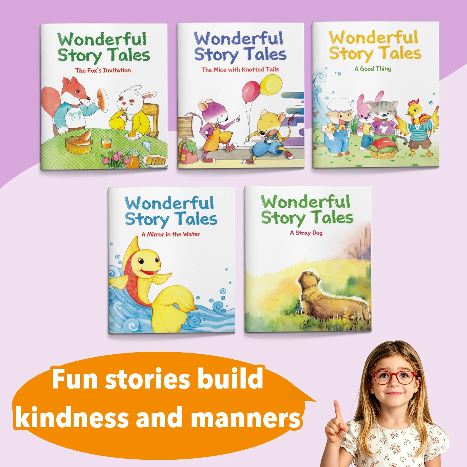 Children's story picture book, fun little stories, cute cartoon illustrations, a book for parent-child reading activities