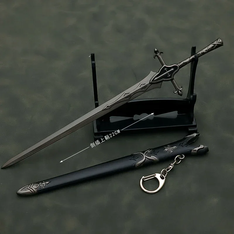 Fate/stay Night Anime Peripheral Weapon Siegfried Balmunk Dargon Altria Pendragon 22cm Uncut Metal Weapon Model Ornament Boy Toy