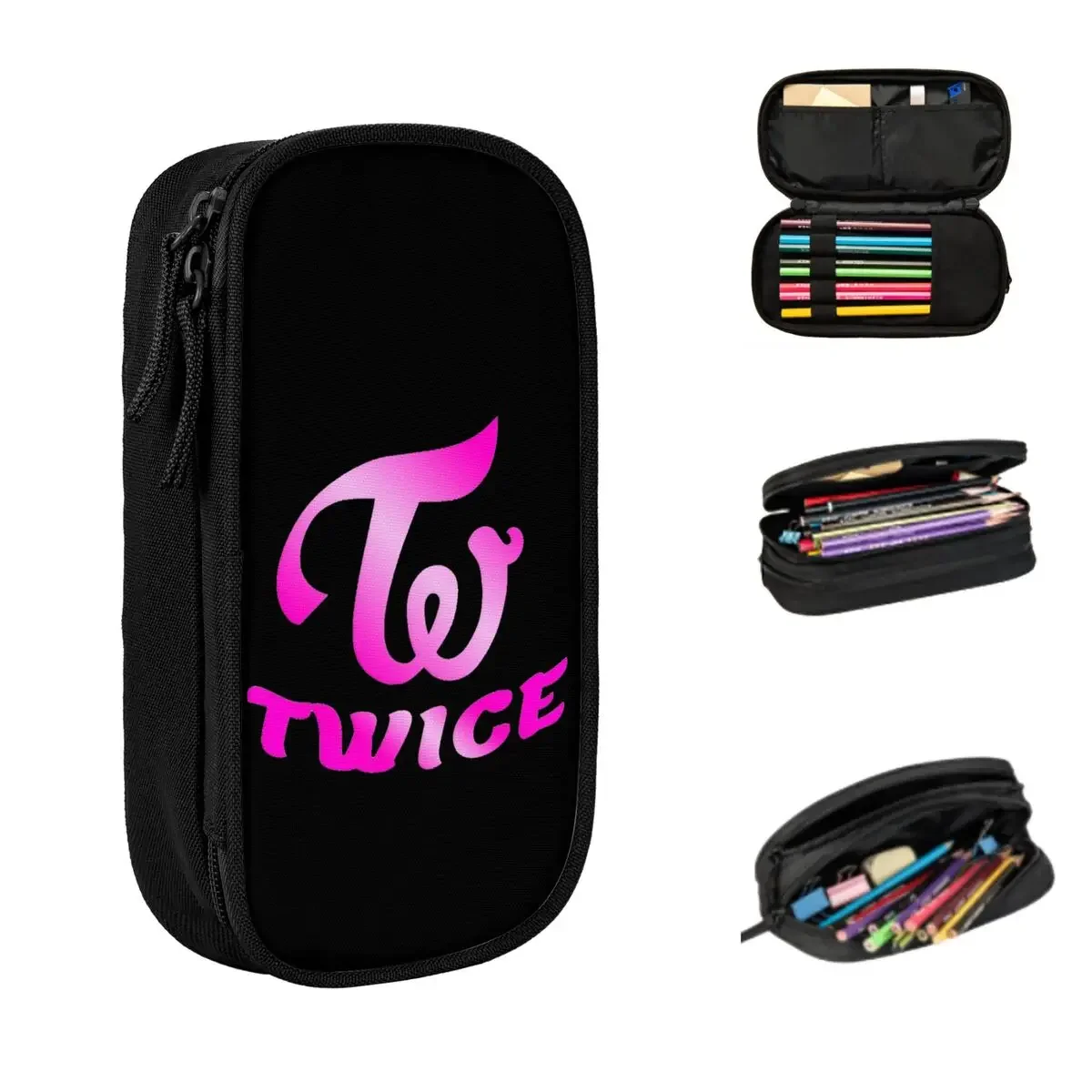 

Once Kpop Fan Pencil Cases Big Capacity Pen Bags Pen Box Pencil Pouch For Boys Girls Students Stationery School Office