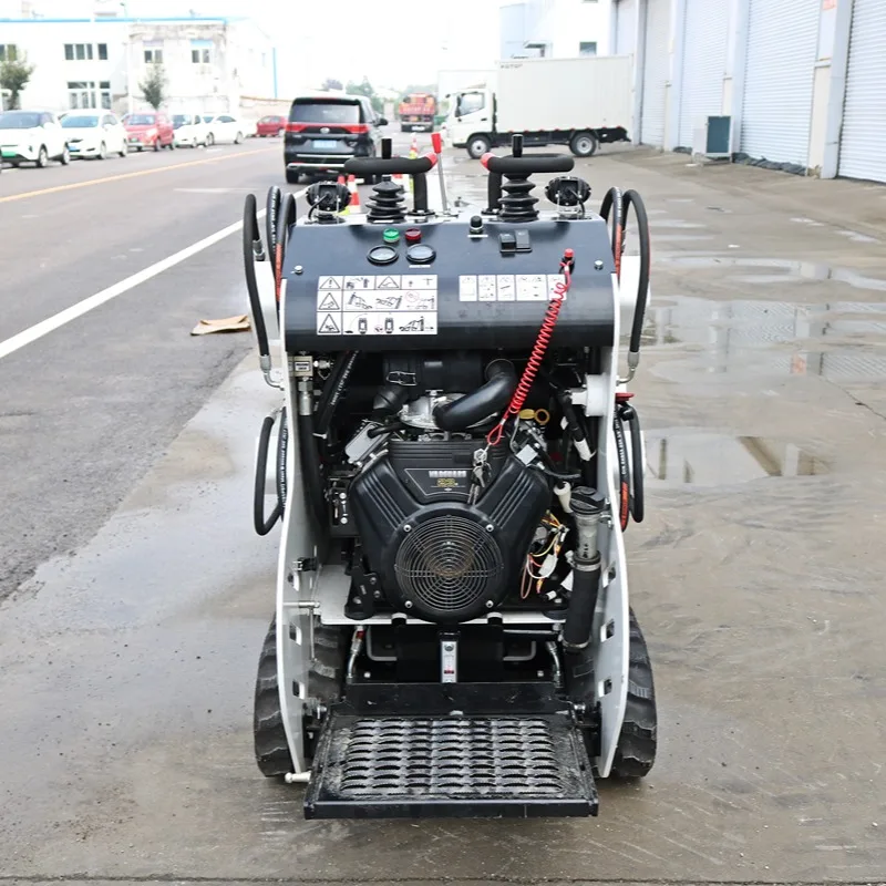 Remote control manual dual-purpose crawler skid steer loader rotating in situ customizable diesel lithium battery