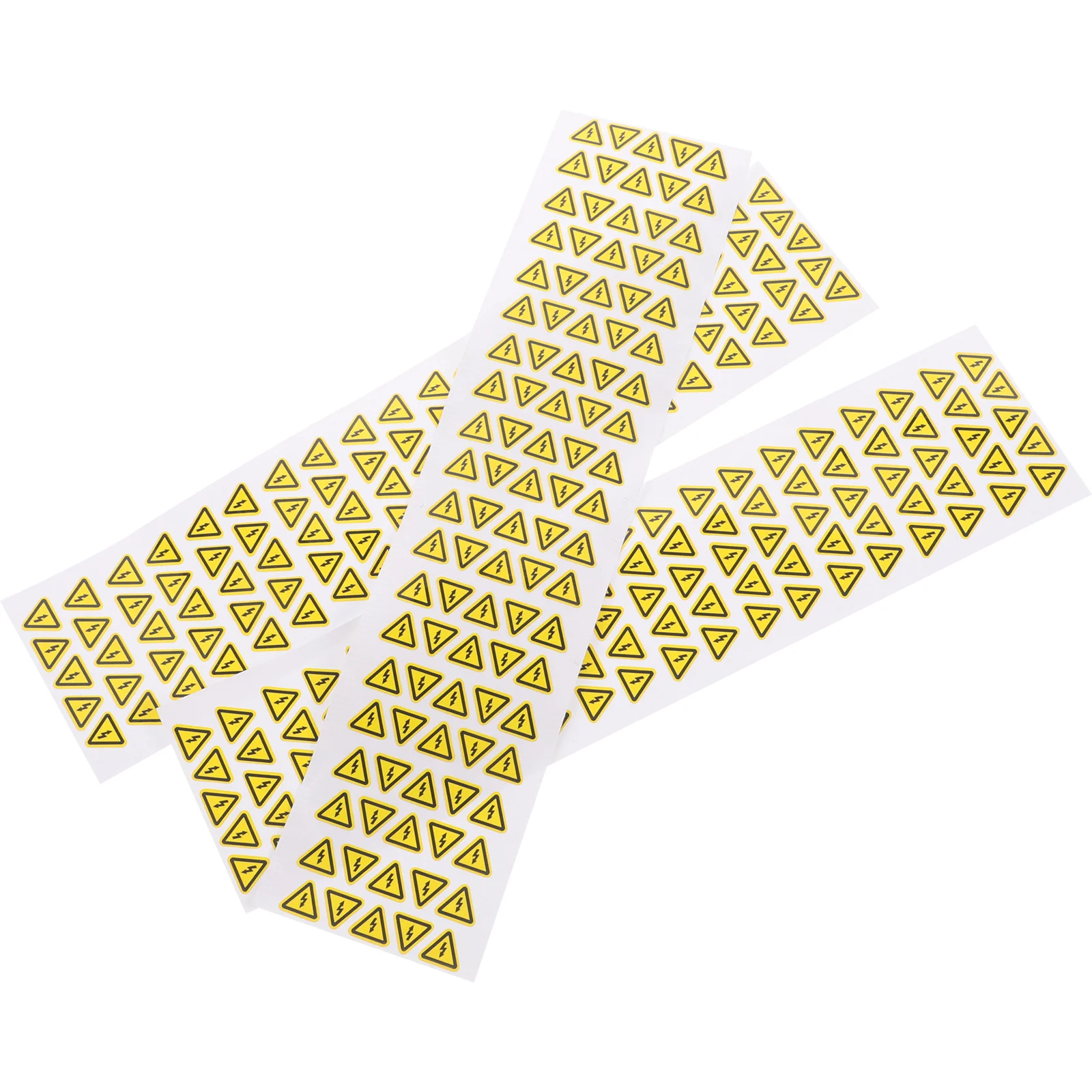

3 Sheetshigh Voltage Warning Yellow Triangle Shock Prevention Sticker Strong Adhesive Safety Label For Electrical Equipment