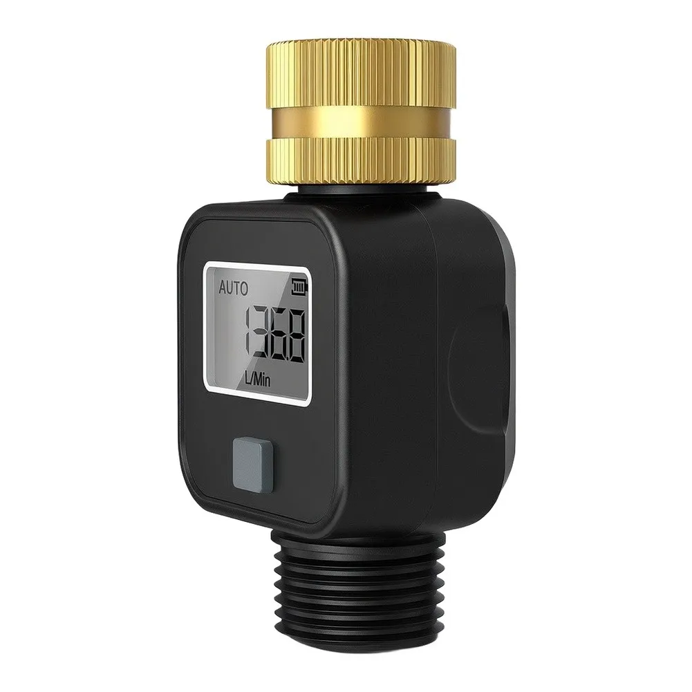 IP55 Waterproof Timer Brass Inlet Valve Timer Robust Brass Construction Intuitive LCD Screen For Outdoor Watering Tasks