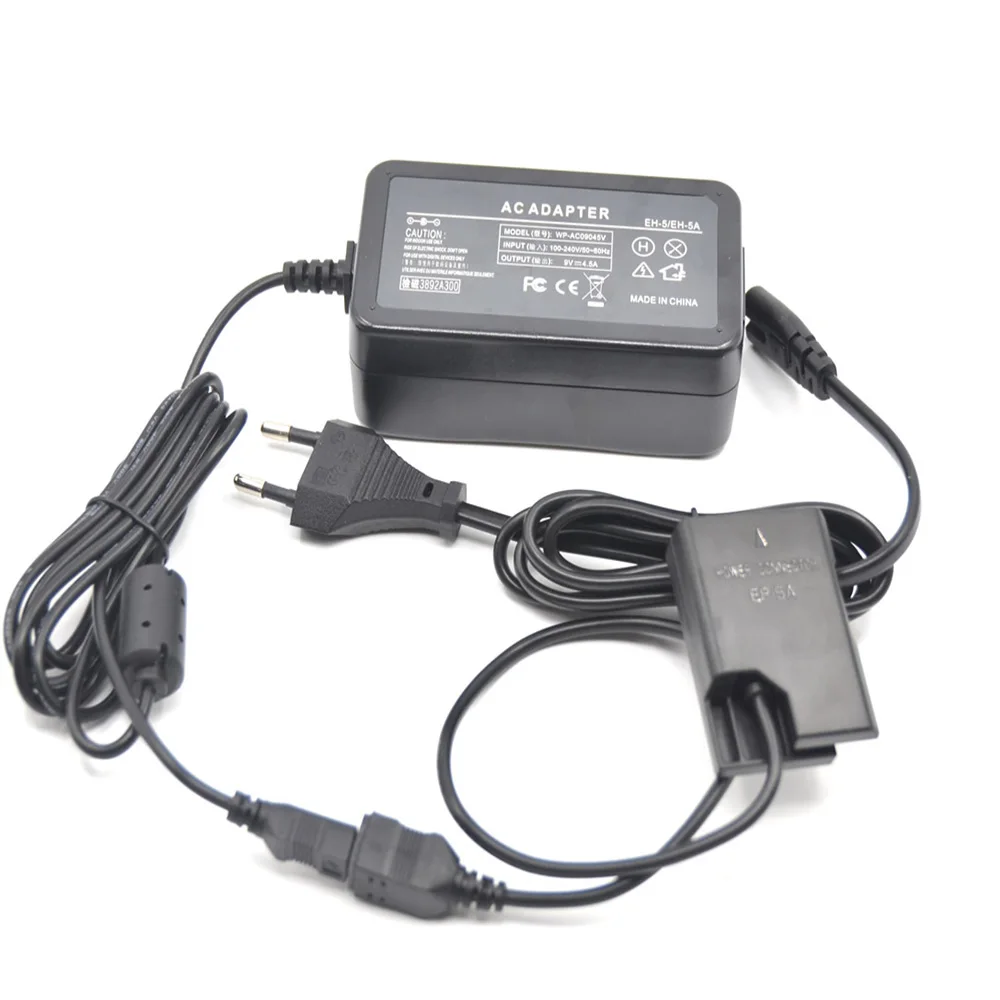 

EP-5A EN-EL14 Dummy Battery EH-5 EH-5A AC Adapter Power Charger Supply for Nikon P7800 P7700 P7000 D5600 D5500 D5300 D3100