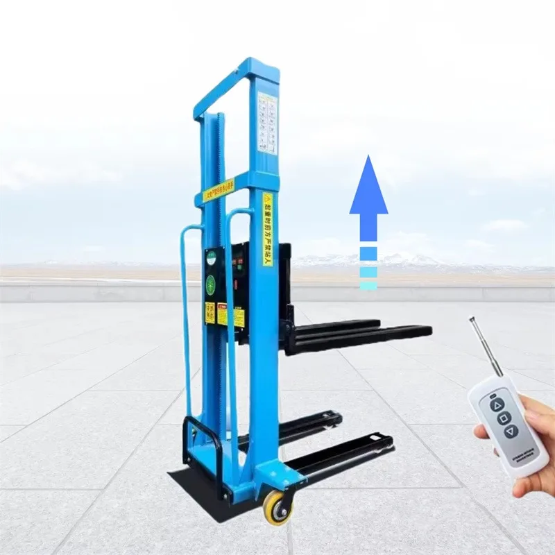 Customized 0.5ton 1ton Self Loading Stacker Walking Portable Full Electric Truck Mounted Forklift Stacker