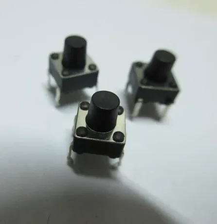 Press the button switch. 6*6*5MM microswitch. Vertical plug-in 4-pin type. For induction cooker. 50 pieces.