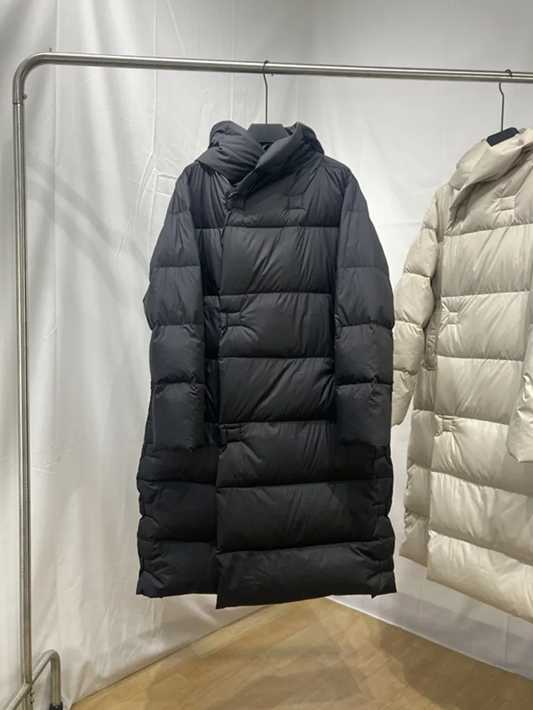 Imagem -05 - Cabolsa Longo e Solto para Pato Windproof para Mulheres Cabolsa de Inverno Europeu Parkas Isolantes Branco Novo