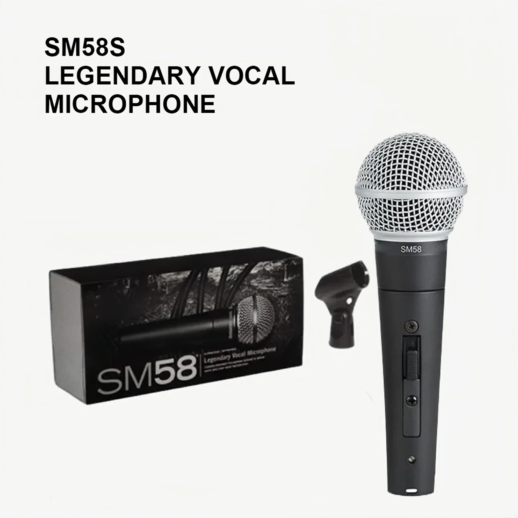 Metal SM58 cardioid Dynamic Microphone For Stage Singing Professional Wired Microphone for Shure Karaoke BBOX Recording Vocal