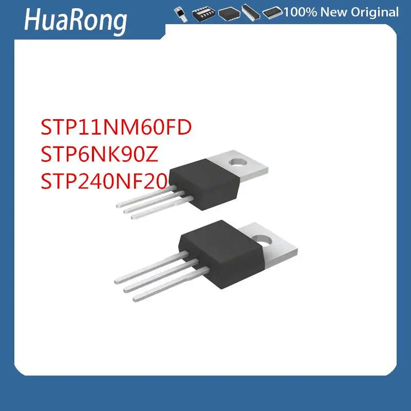 5PCS/LOT     STP11NM60FD    P11NM60FD    STP6NK90Z    STP240NF20   40NF20   TO-220