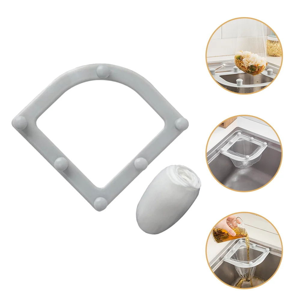

1Set Sink Leftover Net Rack Strong Bearing Capacity Tri-Corner Filter Basket for Kitchen Sink Drain Protection Easy Install Mesh