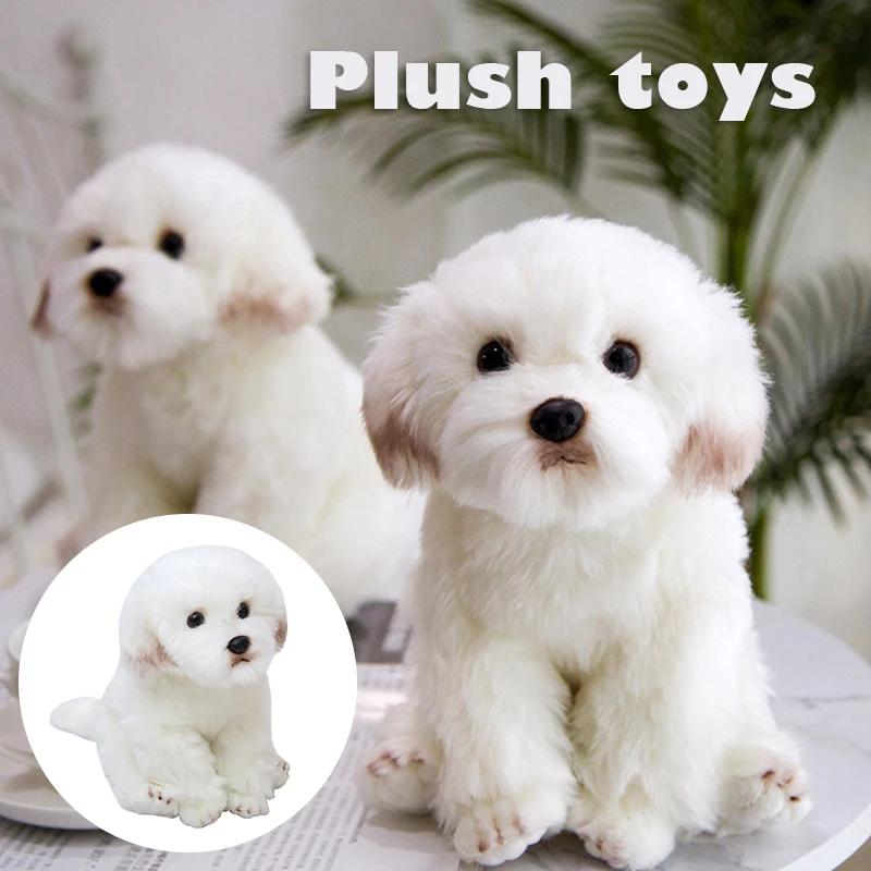 Cute Realistic Puppy Plush Toy Super Soft Animals Doll Personalized Pillow For Home,Living Room Office