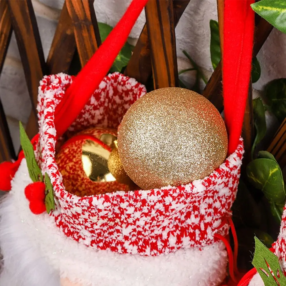 Bolsa de gran capacidad para adornos navideños, bolso de almacenamiento para regalos, dulces para niños, árbol de Navidad