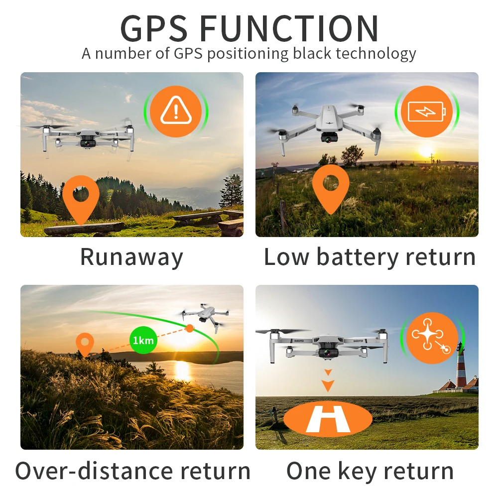 Drop shipping 2021 nuovo GPS Drone 4k Profesional 8K HD Camera 2-Axis Gimbal Anti-Shake fotografia aerea Brushless pieghevole