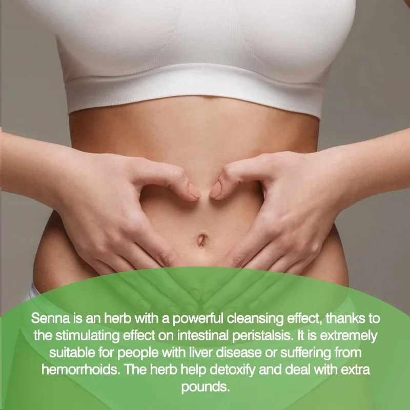 Senna Capsules - Intestinal Cleansing and Detoxification, Digestive , Relieves Constipation and Bloating