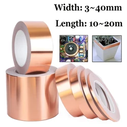 20M/10M Single Sided Conductive Copper Foil Tape Mask Electromagnetic Shields Eliminate EMIAnti-static Repair Adhesive Tape