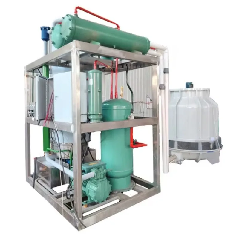 5Ton Tube Ice Machine Large Capacity Industrial Stainless Steel 304 High Productivity Ice Maker with CE Certification Customized