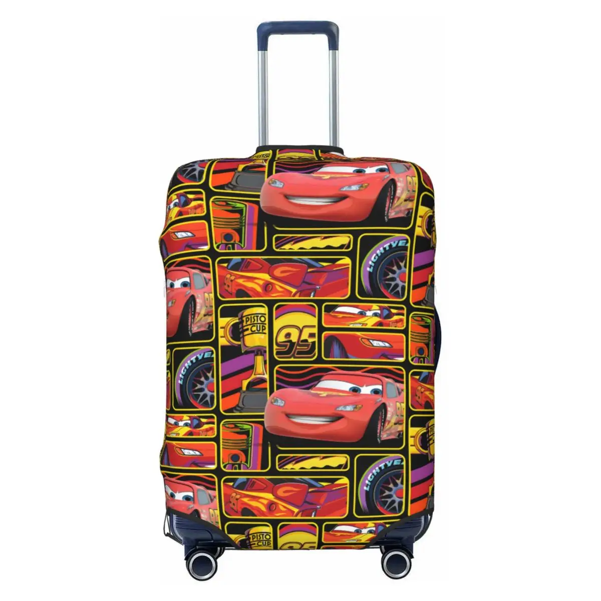 

Чехол для чемодана с мультяшным рисунком M-McQueenes, пылезащитный, для гоночных чемоданов, защитный чехол для багажа 18-32 дюйма
