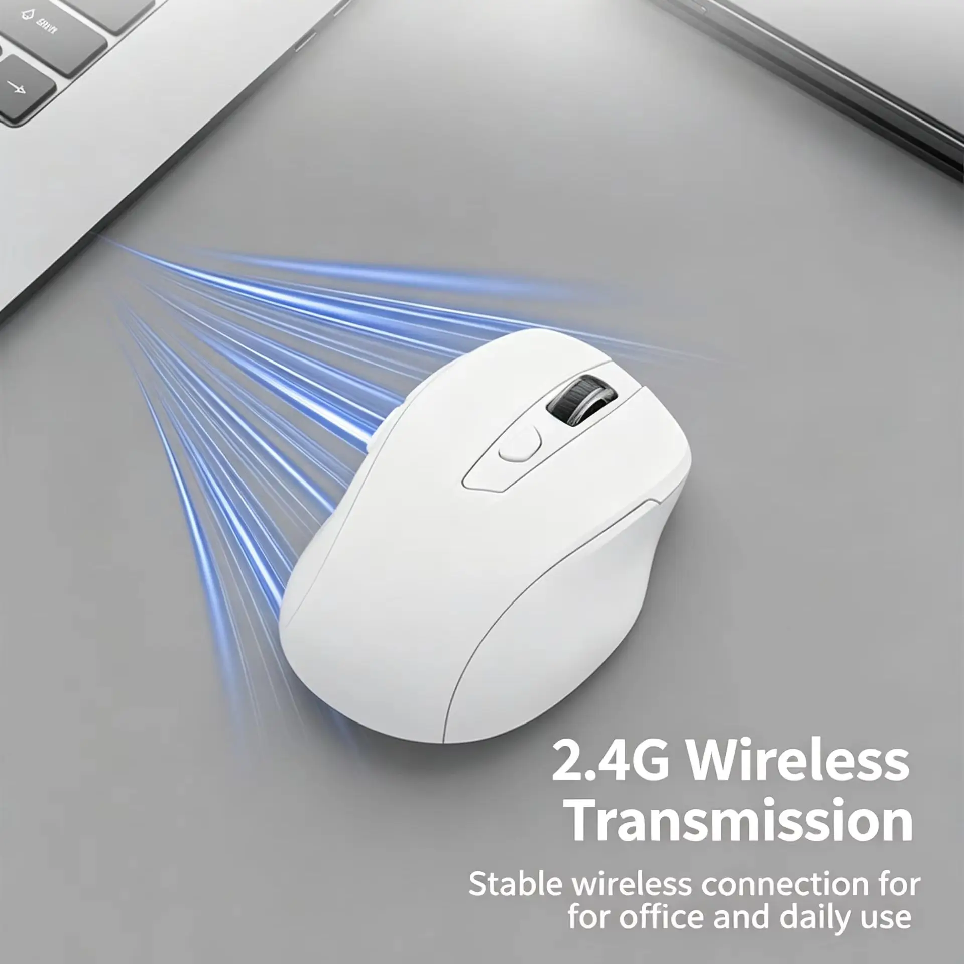 2.4G Wireless Bluetooth Optical Rechargeable Mouse DPI Adjustable Office Stylish Slient Ergonomic Mouse For PC Computer Laptop