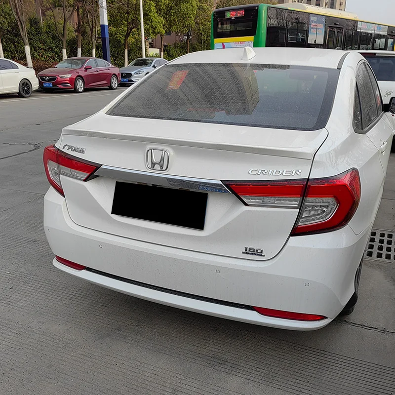 For HONDA CRIDER 2019 2020 2021 2022 ABS plastic carbon fiber exterior spoiler New CRIDER trunk spoiler lip cover splitter