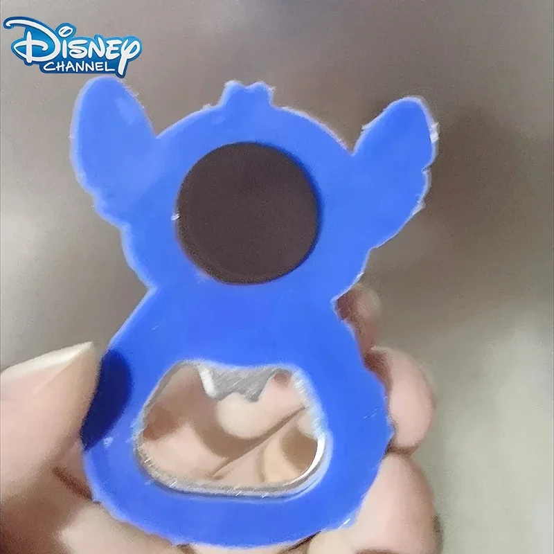 Disney Stitch Beer Bottle Opener Drinks Cartoon Cute Refrigerator Magnet Creativity Party Gift Funny