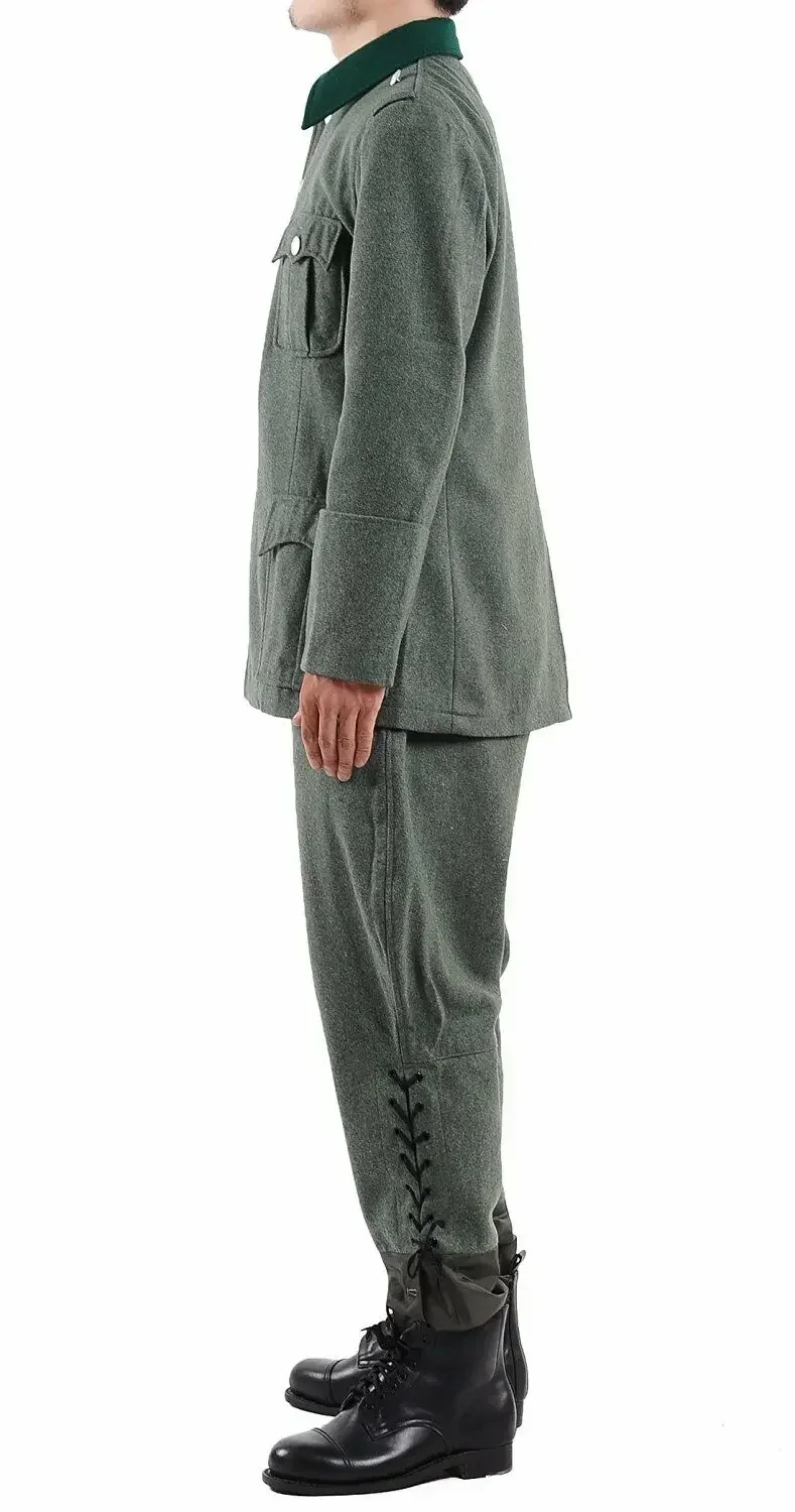 2025 TOMBJ. II Wojna Światowa IIWŚ NIEMIECKA ARMIA M36 OFICERSKI WEŁNIANY UNIFORM POLOWY TUNIKA SPODNIE KOLEKCJA REKONSTRUKCJE WOJSKOWE