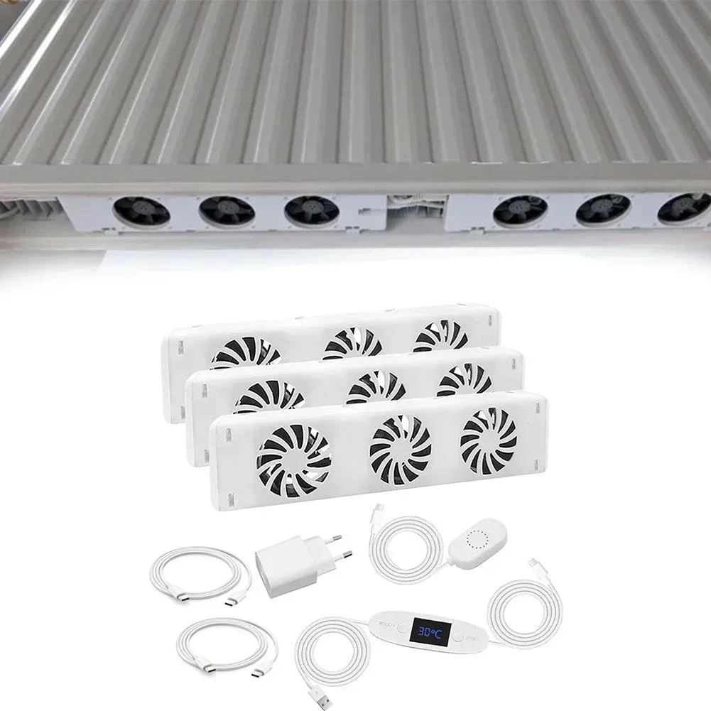 Upgrade 5.0 Duo-Set Radiator Fan Smart Radiator Booster Extension Set Ventilator Fan European Standard 5V Household Radiator