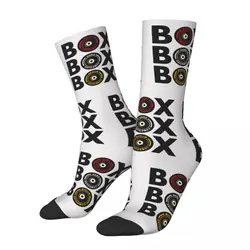 Boîte Vintage style Hip Hop, boîte info graphic F1, composé de pneus, chaussettes pour hommes, Harajuku, sans couture, imprimé, nouveauté, chaussettes Happy Crew, cadeau pour garçons