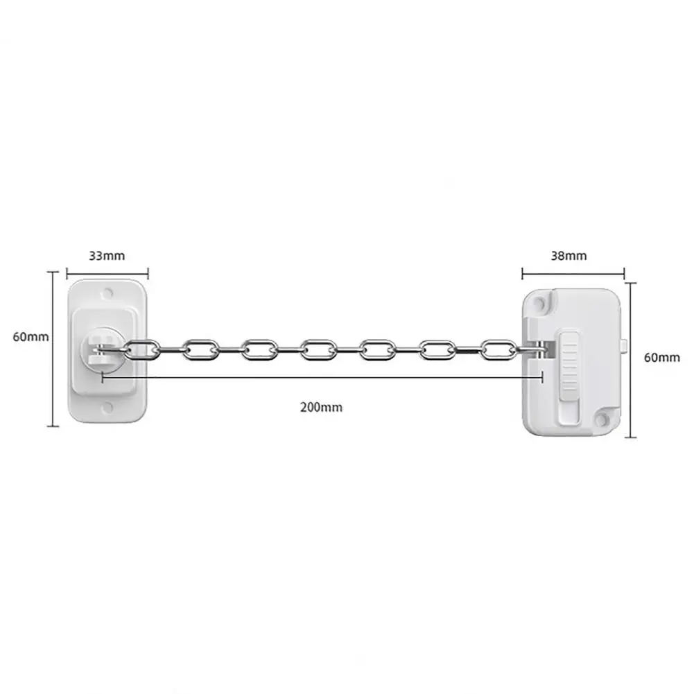 Upvc Window Lock Adjustable Window Security Lock for Child Safety Self Adhesive No Drilling Window Restrictor Sliding for Metal