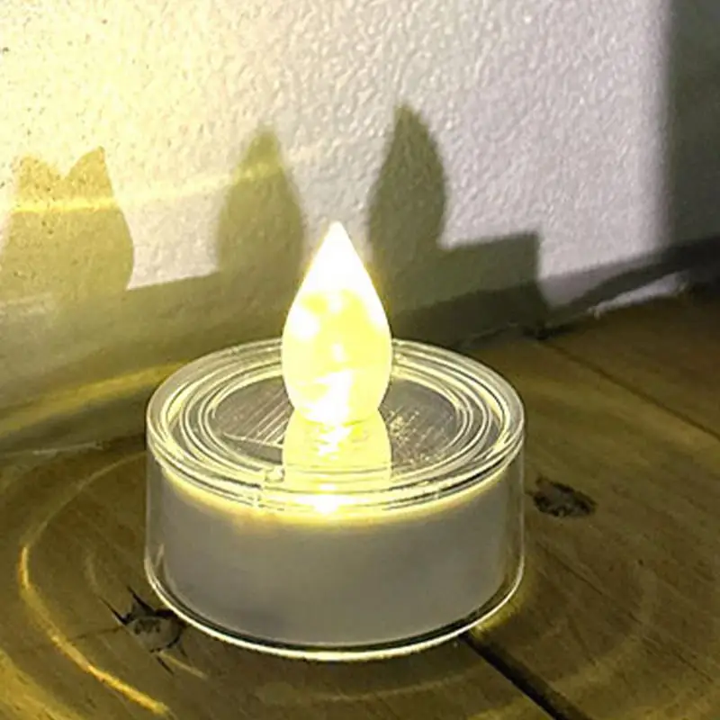 Flameless Flicker LED Candle Light Creative Wishing Led Tea Light Warm White Candle Halloween Christmas Decorations