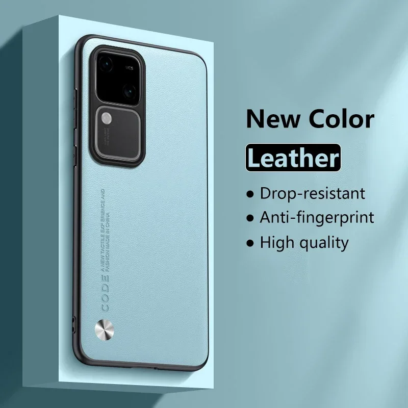 Leather Case for vivo S18 Pro S18Pro Phone Carbon Fiber Luxury Frosted Ultra-thin Silicone Protection Full Lens Cover vivoS18Pro