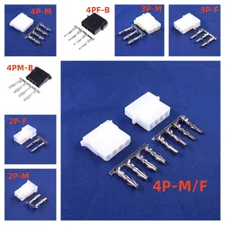 10 50 100 Sets ATX / EPS Molex 5.08 mm 2 3 4 Pin Male / female Power Connector Housing + Terminals for Computer ATX EPS Power