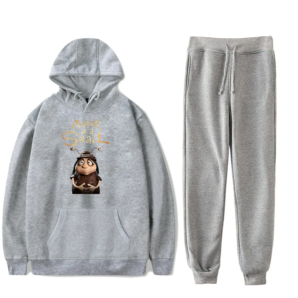 مذكرات الحلزون هوديس عداء ببطء السراويل قطعتين مجموعة بلوزات + Sweatpants الرجال النساء مجموعة #3