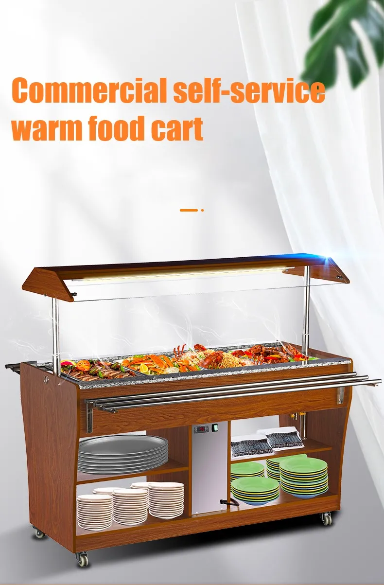 OEM Commercial Mini Catering Fast Food Truck Electric Mobile Food Warmer Cart