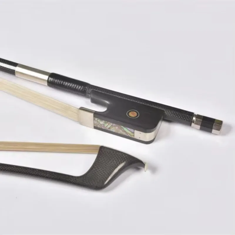 

STLF Factory Direct Professional Low Price Bow Horse Hair Bow Head Tip 4/4 , 3/4,1/2,1/8 Carbon Fiber Violin Bow
