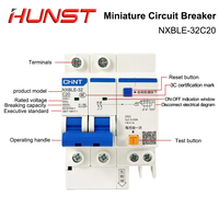 HUNST CHNT NXBLE-32 2P Miniature Leakage Protector 6-32A Household Industrial Air Circuit Breaker Switch