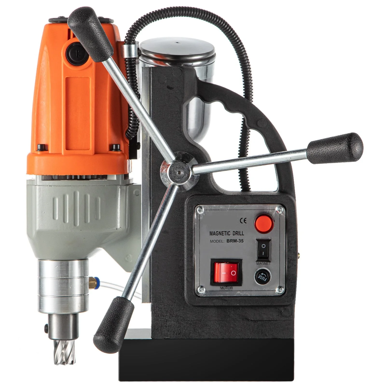 980W Magnetic Drill Press 35mm Boring Diameter Magnetic Drill Press Machine 10000 N Magnetic Force Magnetic Drilling System