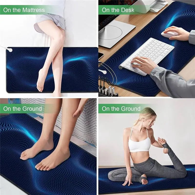 SYW-Mat Grounding Pad For Sleep For Stress Relief, Grounding Mattress Pad With Cord For Bed Use