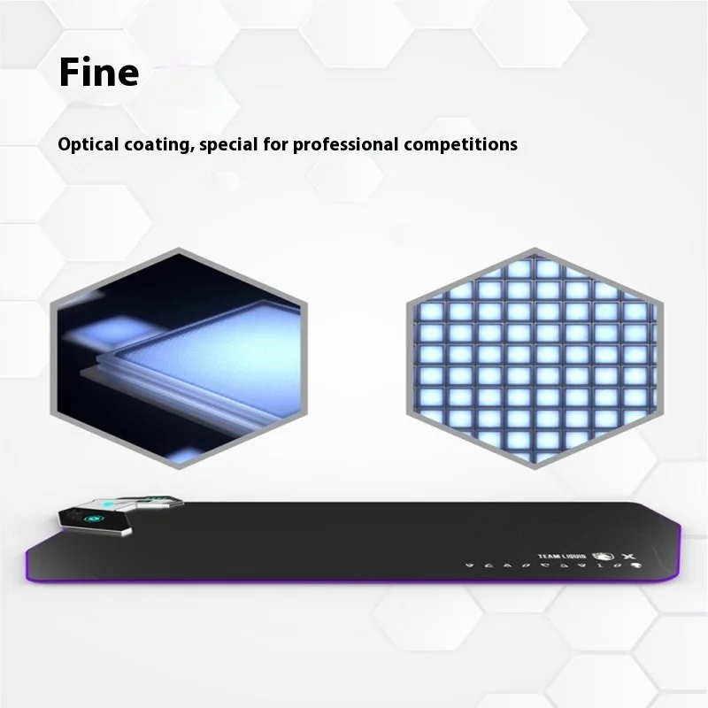 لوحة ماوس Alienware مع ضوء Rgb للشحن اللاسلكي مع حصيرة طاولة شاشة LED 45 وات شحن سريع لوحة ماوس ألعاب كبيرة الحجم