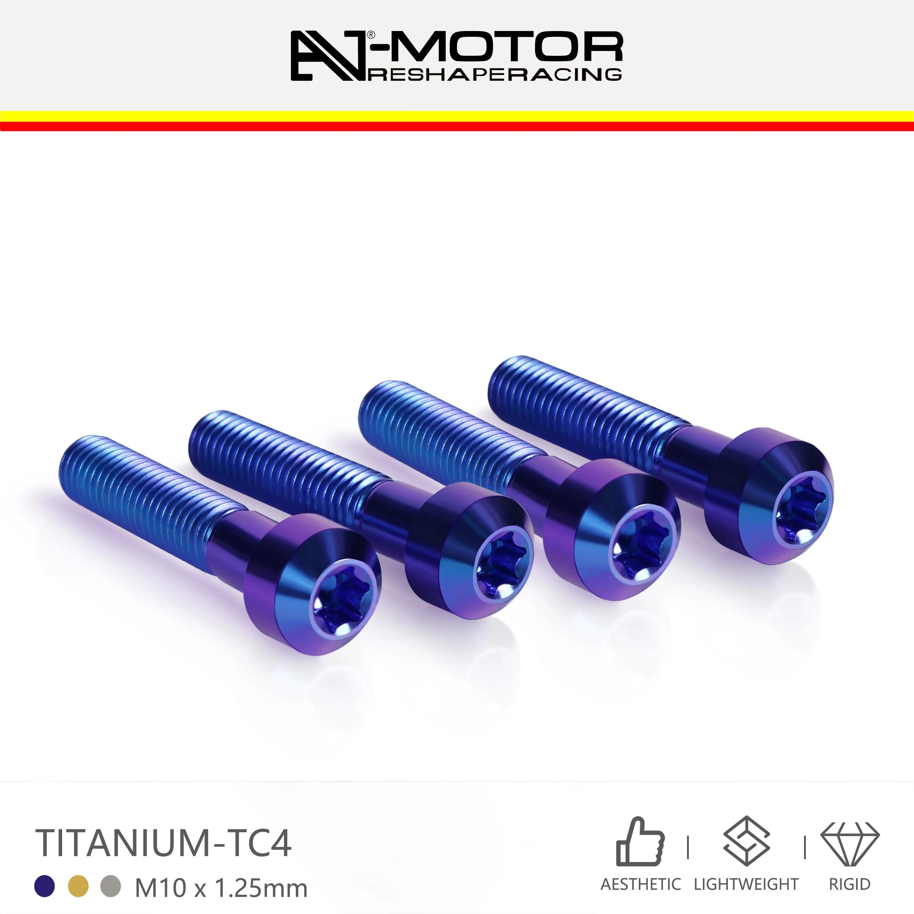 AJ-MOTOR Motorcycle Titanium Alloy Front Brake Caliper Screws for GSX-R600 GSX-R750 GSX-R1000 GSX-R1300 GSX-S1000 GSX-S1000F