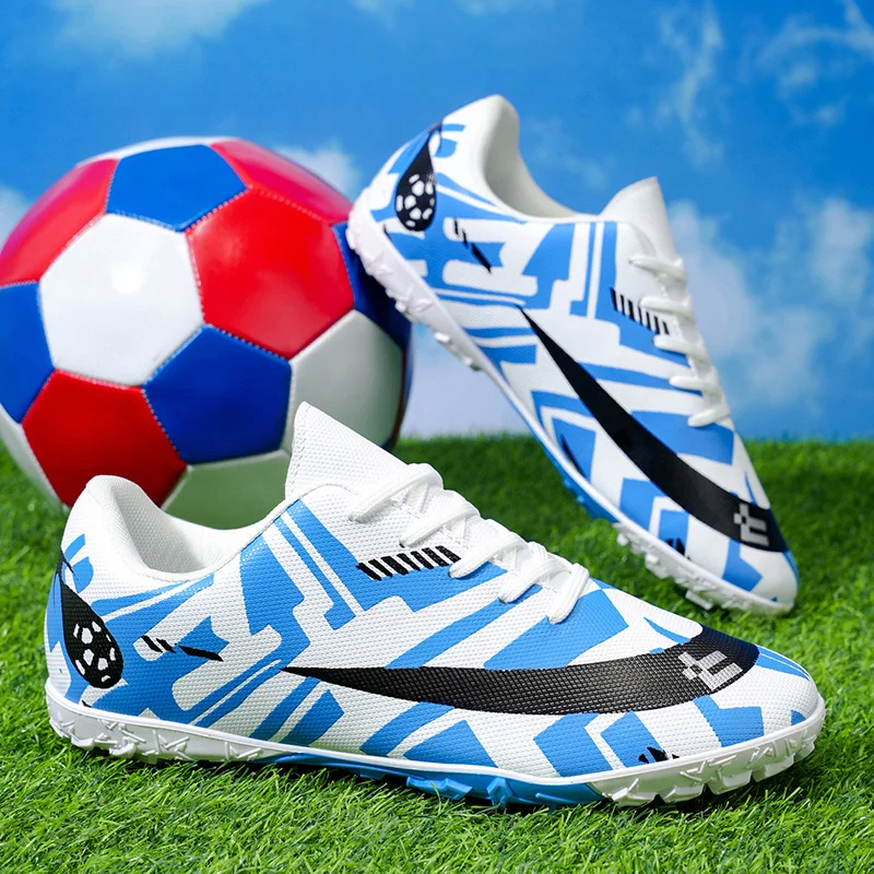 Voetbalschoenen Mannen Spike FG/TF Hoge Enkel Jeugd Antislip Schoenplaten Vrouwen Indoor Voetbal Outdoor Voetbal training Sneakers 35-45