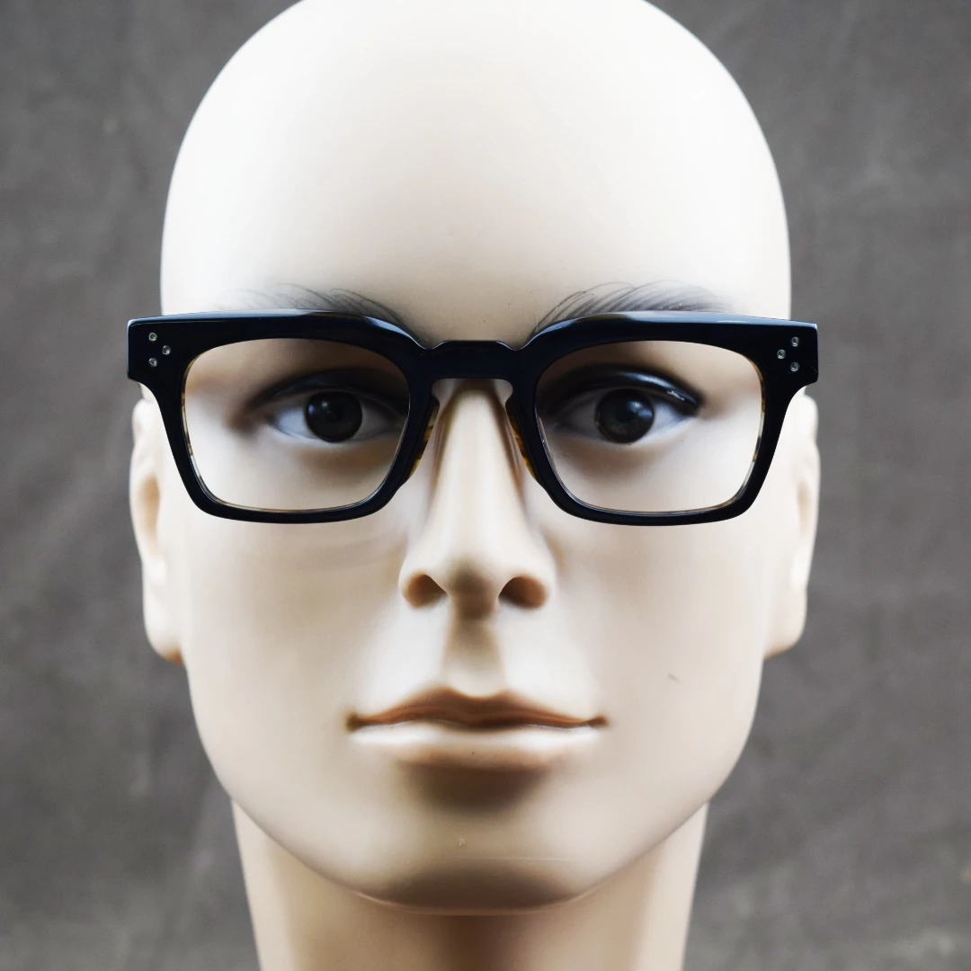 BETSION Retro acetate glasses frame for men designer brand optical prescription computer reading glasses for women