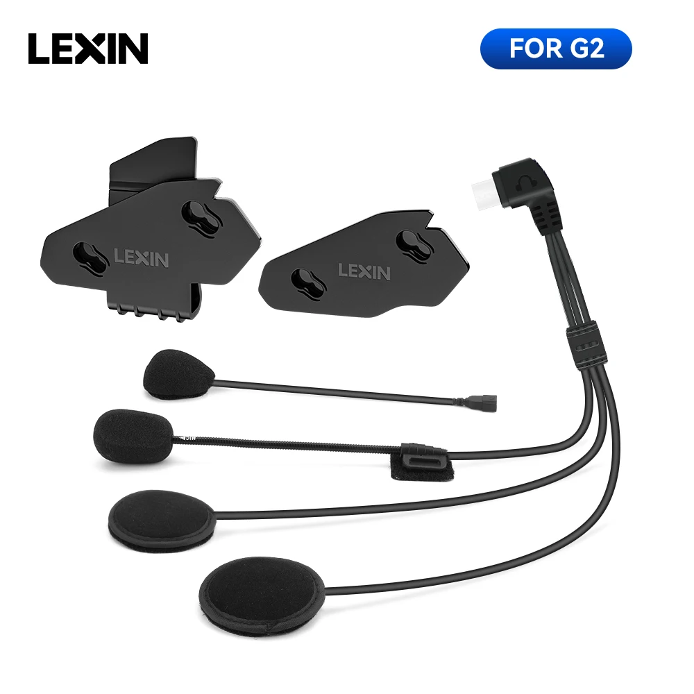 LEXIN-G2 accessori per cuffie e Clip per citofono per moto per cuffie interfono Full/Half Helmet