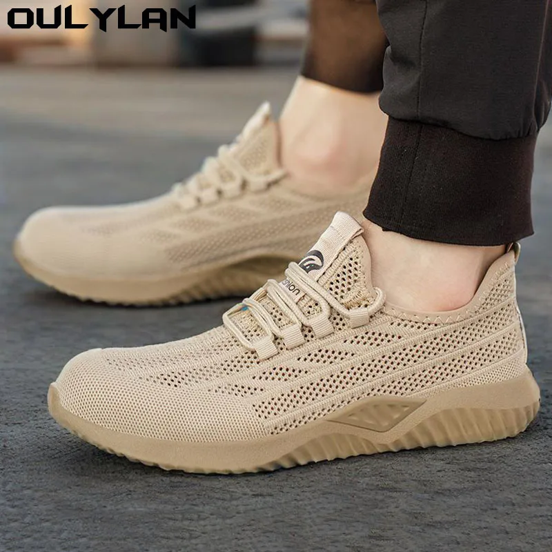 

Men Women Work Shoes Steel Toe Cap Working Boots Sneakers Man Women Breathable Shoes Tactical Boots Lightweight Safety Shoes