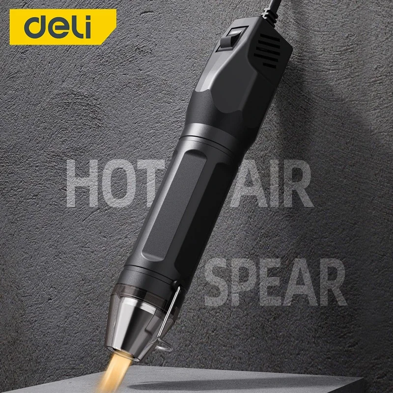 

Deli Hot Air Gun 220V Soldering Temperature Blower Gun DIY Crafts Electric Power Hot Dryer Heat Gun For Shrink Tubing Car Wrap