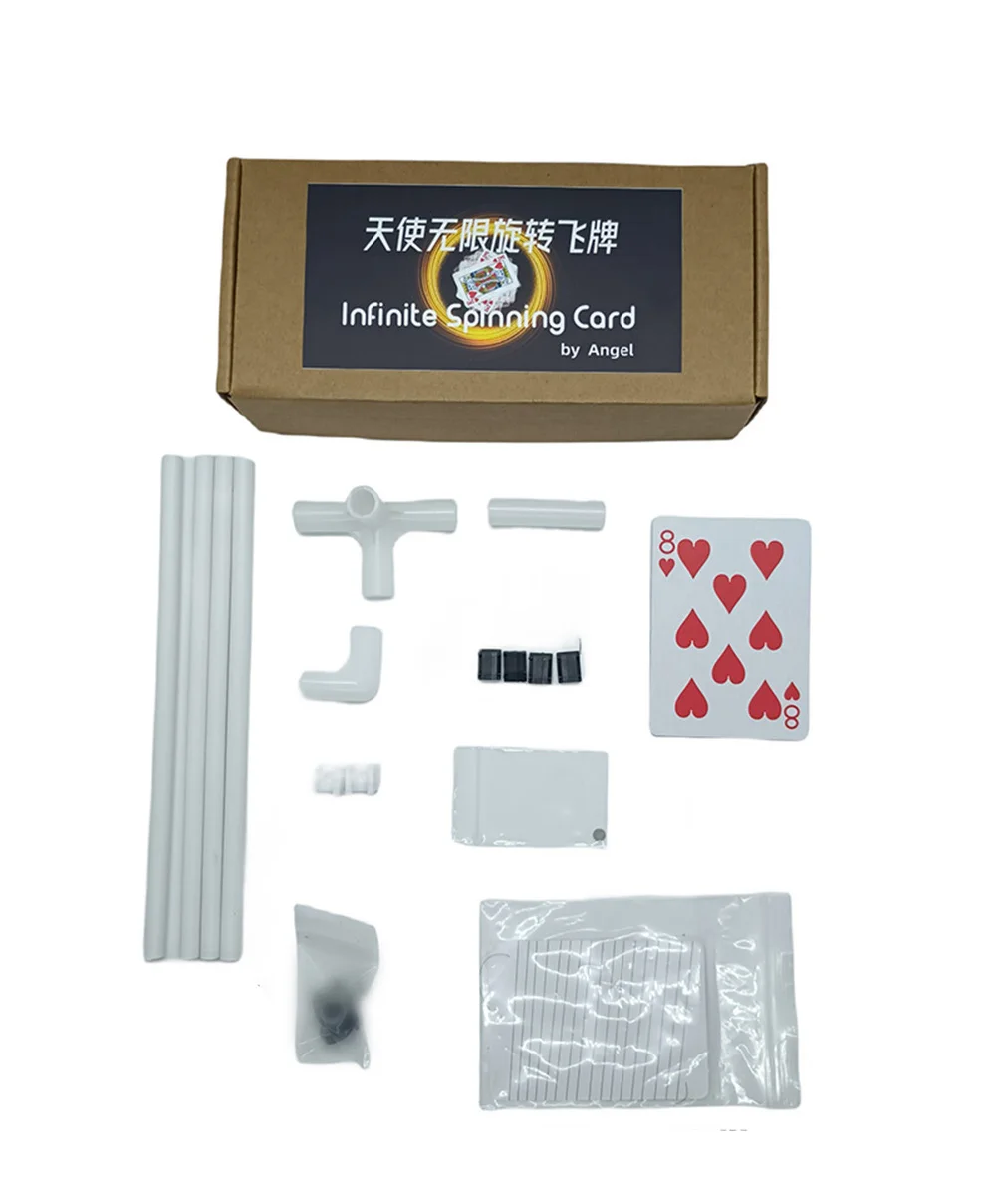 Infinite Spinning Card by Angel Magic Tricks Spinning Poke Magia Accessories Close-up Stage Illusions Gimmicks Mentalism Props