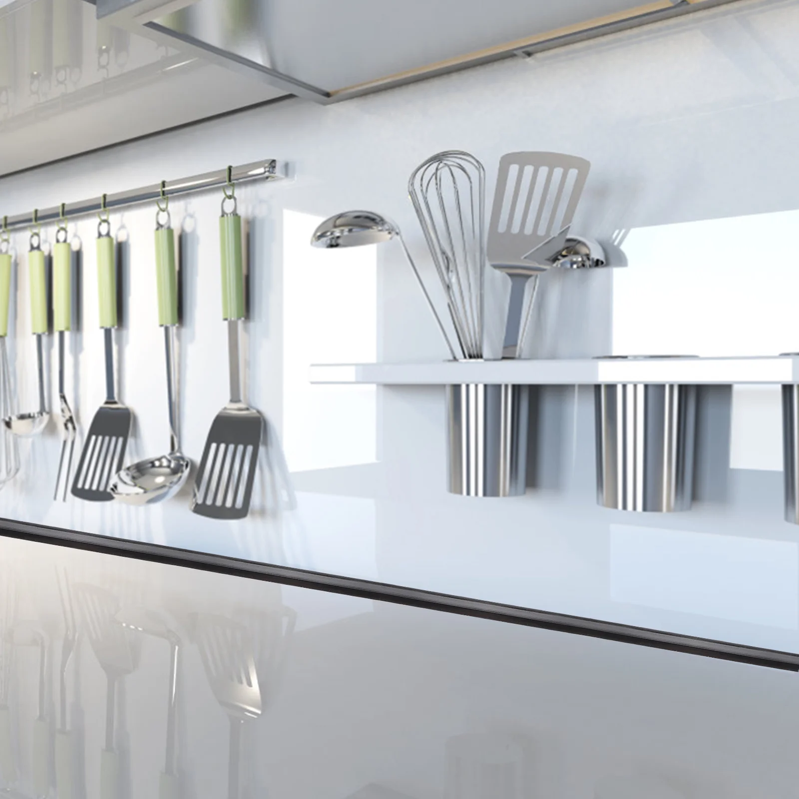 Listplank Dinding Perekat Sendiri 6 Meter, Trim Lis Dinding Tempel untuk Rumah, Dapur, Kamar Mandi, Latar Belakang, Strip Pinggir 3D