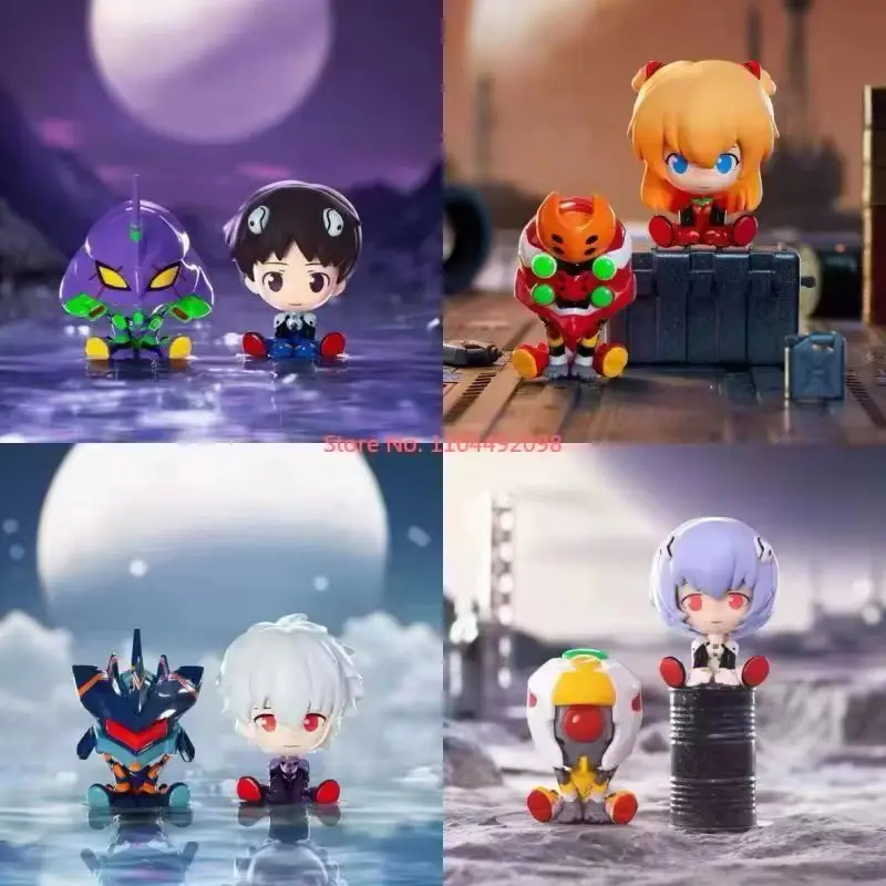 Nova venda genuíno novo século eva mini sentado bonito grão série eva brinquedos na moda coletar decoração caixa cega presente do feriado