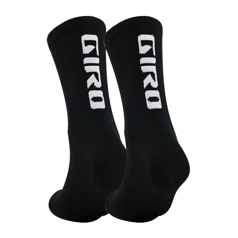 Calcetines de ciclismo para hombre y mujer, medias transpirables de alta calidad para bicicleta de carretera, deportes al aire libre, carreras, 1 par