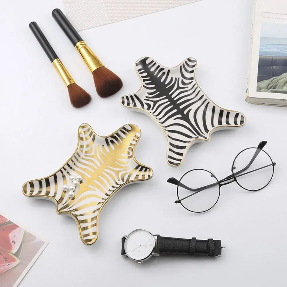 

Miscellaneous Organizer Ceramic Jewelry Tray Creative Simple Bathroom Storage Tray Multi-Function Portable Storage Plate Cake