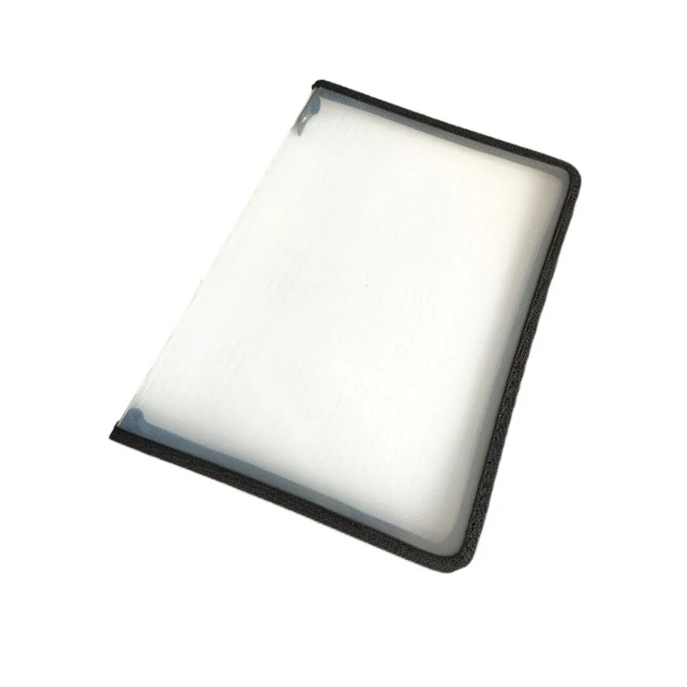 

Многофункциональная прозрачная сумка на молнии, большая емкость, однотонный карман для файлов, портативный органайзер для документов из полипропилена